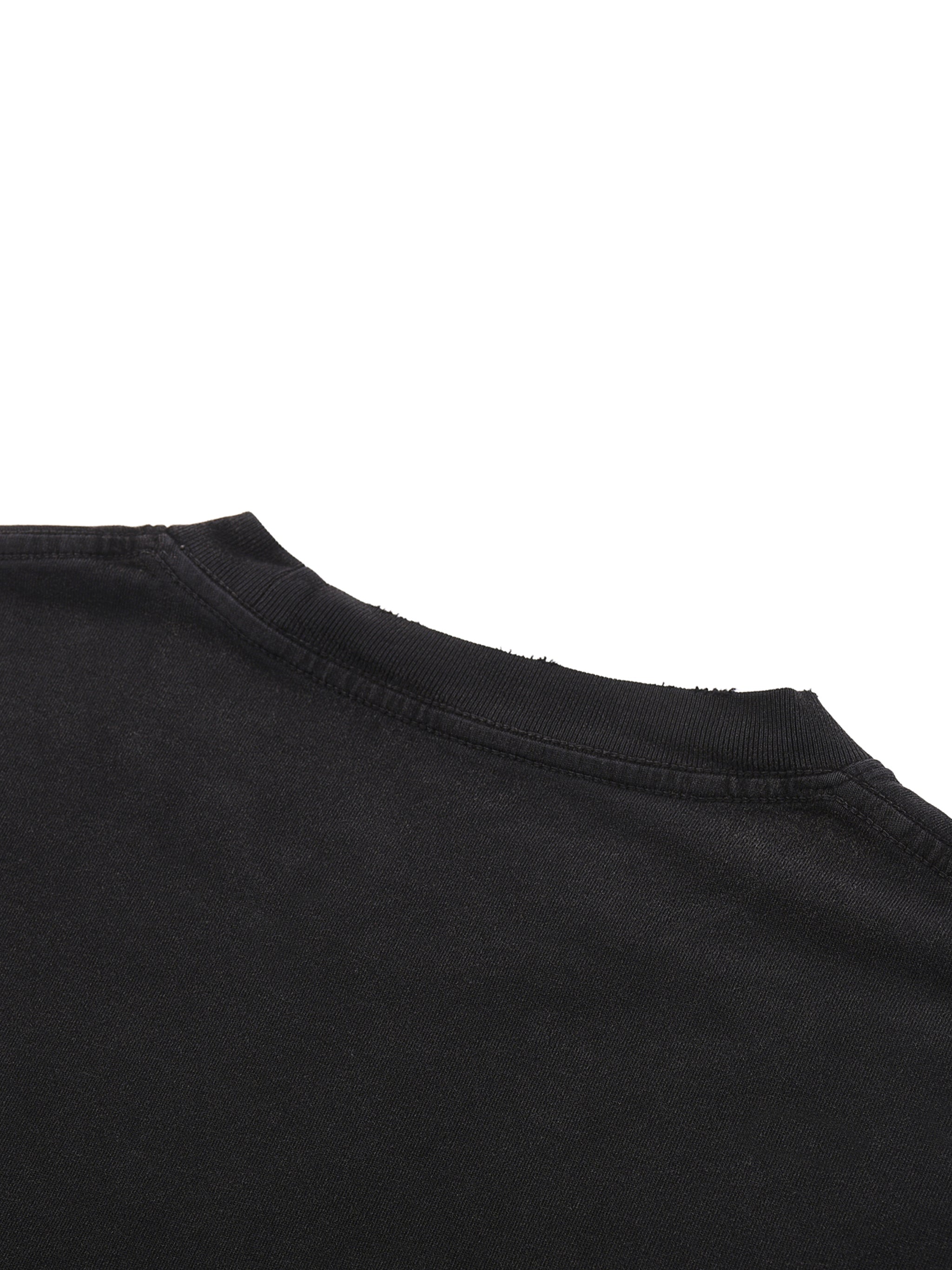 RiCHJVNKIE SOCIETY Raw Hem Distressed Tee