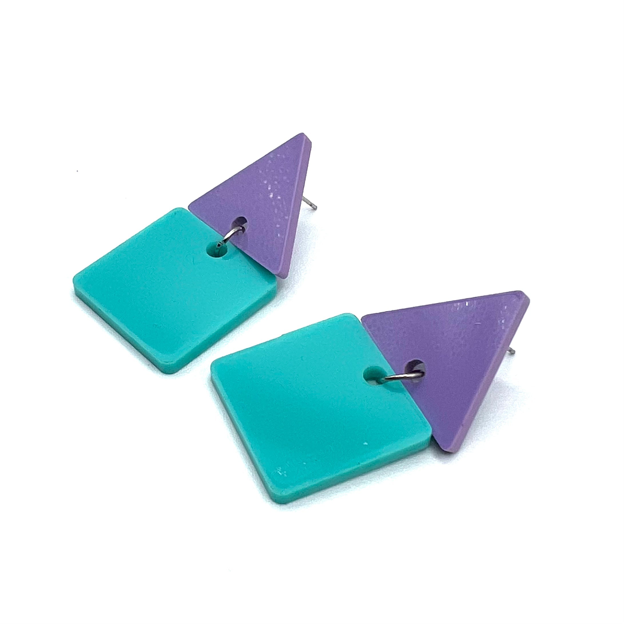 Triangle Drop Earrings by BOBBYK