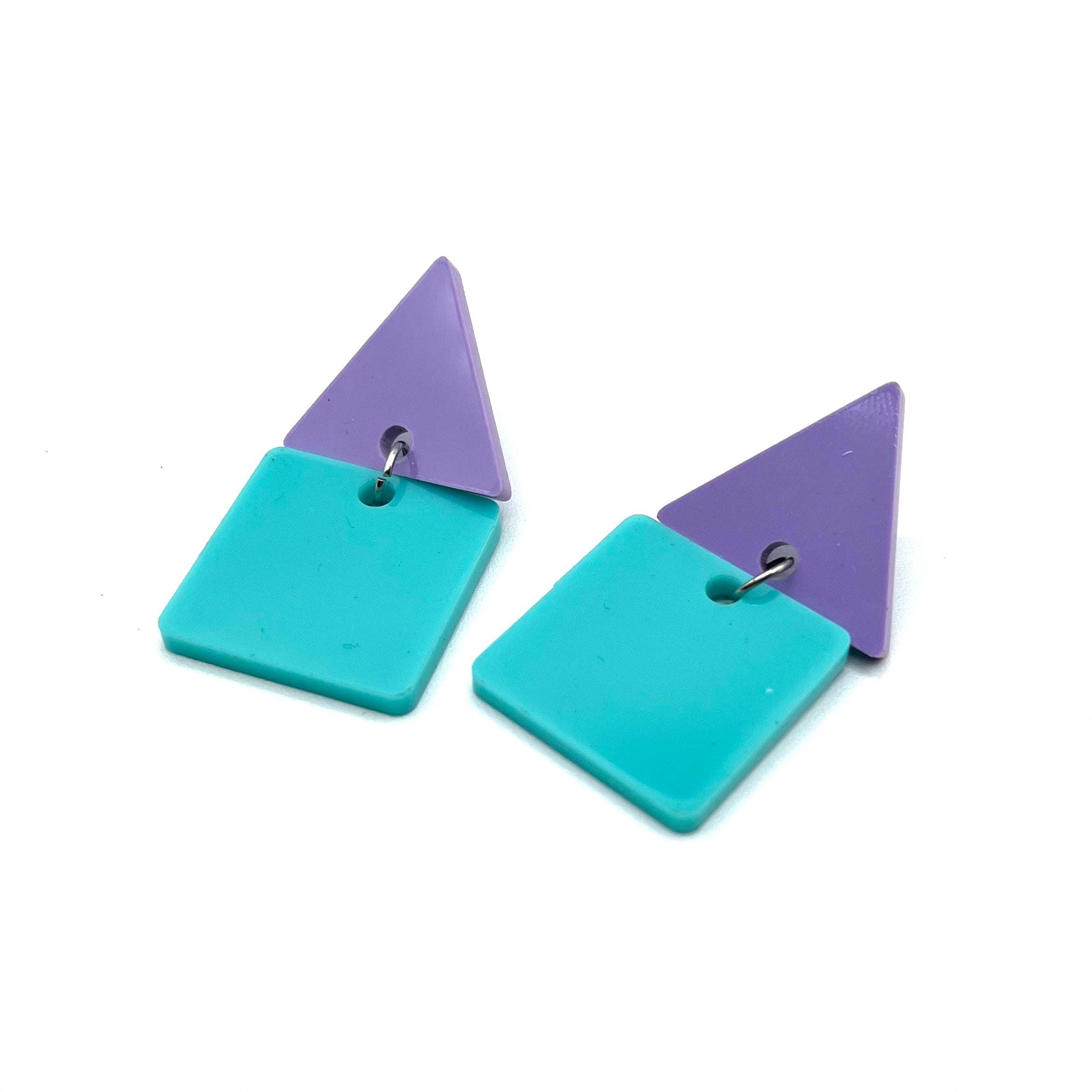 Triangle Drop Earrings by BOBBYK