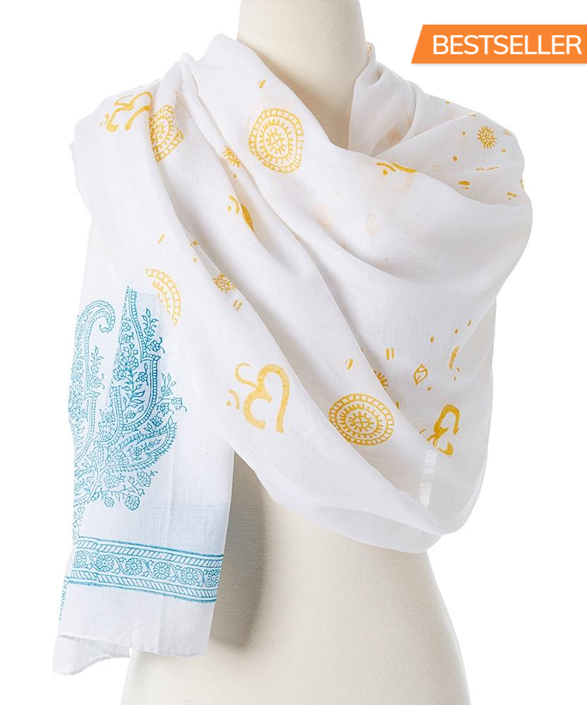 OMSutra Shanti Paisley Shawl by OMSutra