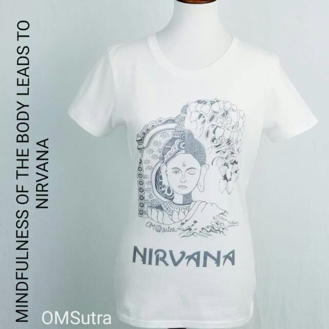NIRVANA Tee - An art of practicing Mindfulness by OMSutra