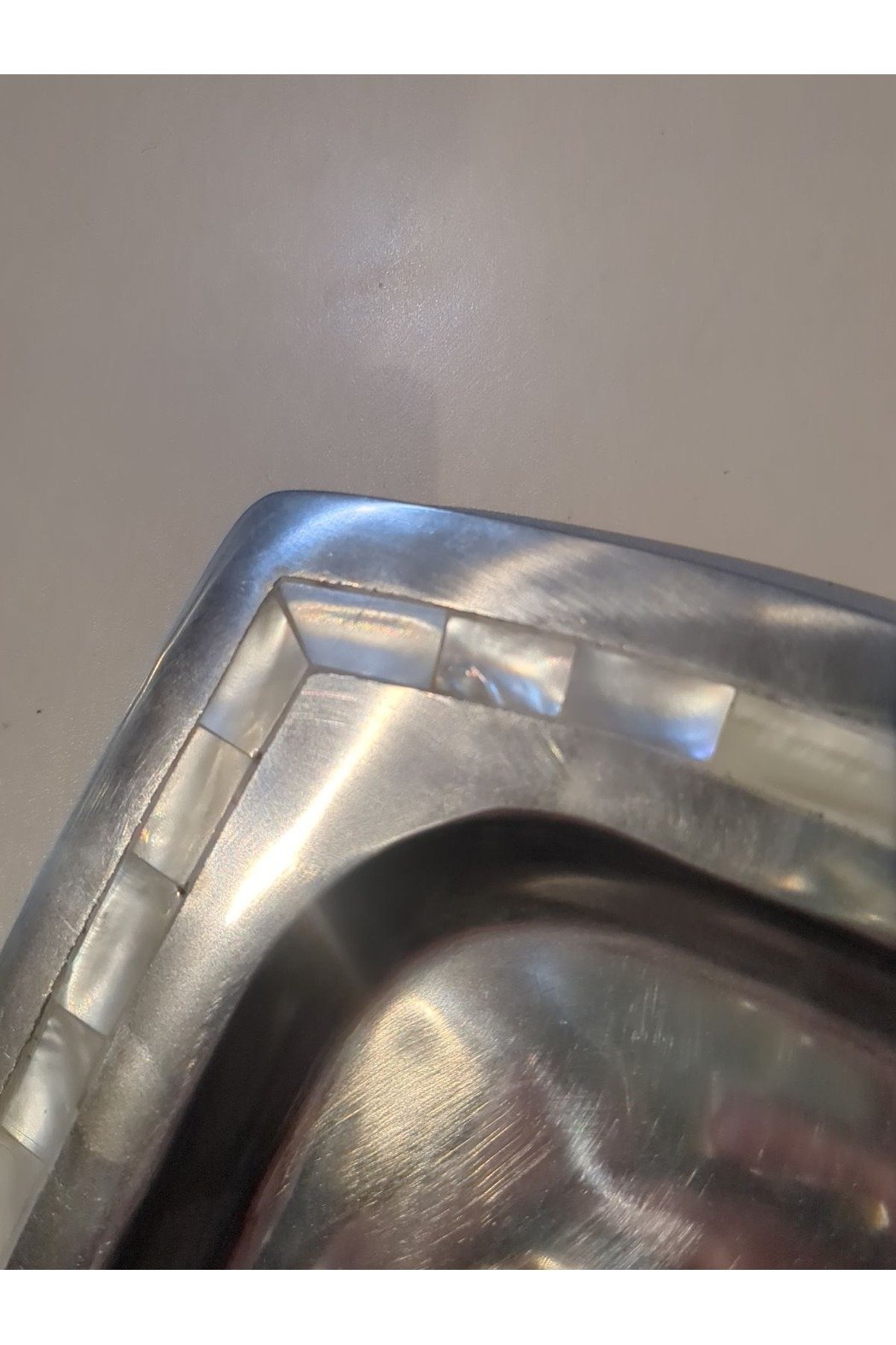 Serving Tray With Mother Of Pearl Inlay