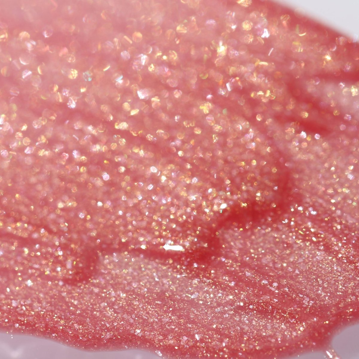 Rose pink lip gloss with gold sparkles - Instant Crush - Lucky Charm - Half Caked