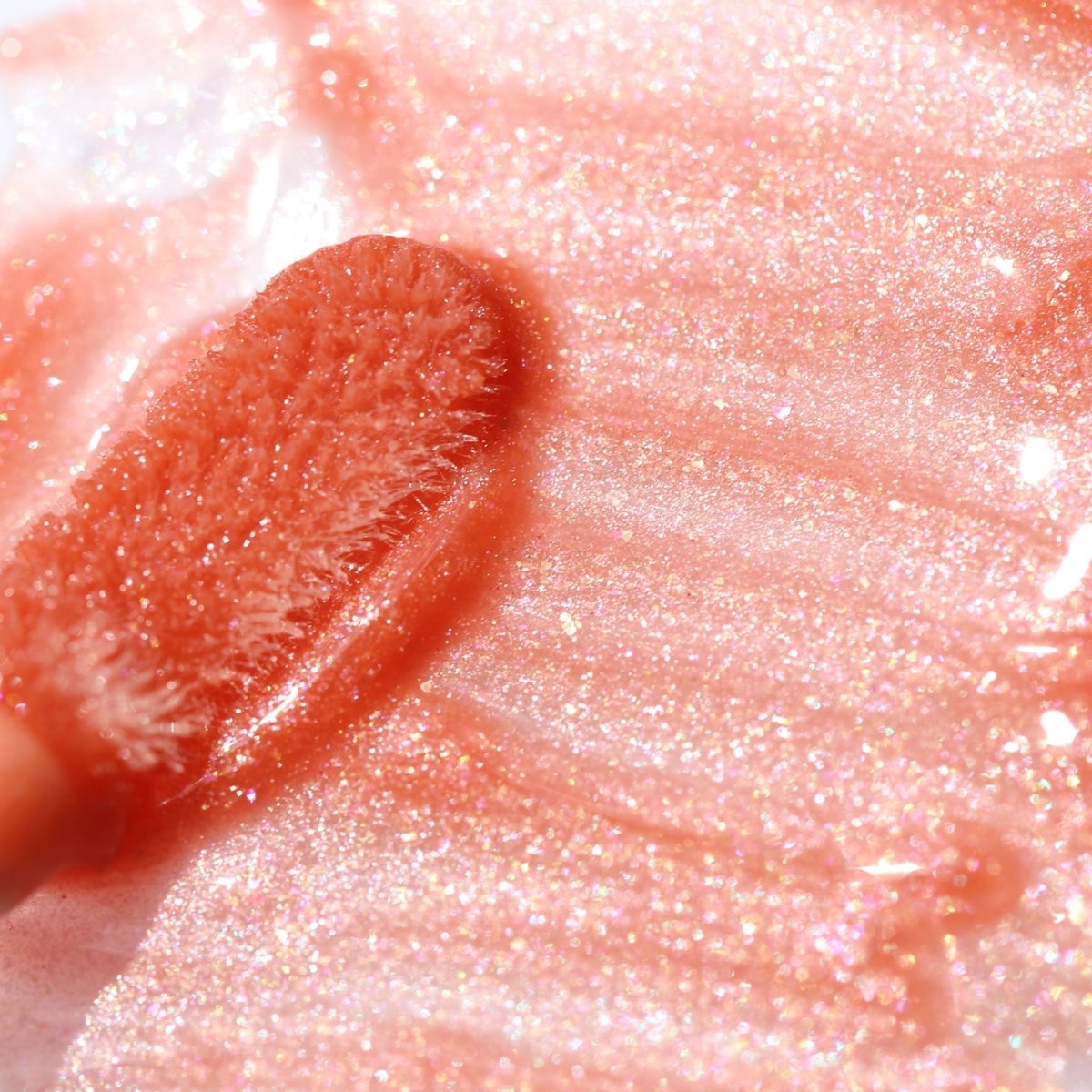 Nude shimmer lip gloss with sponge applicator Instant Crush - Baby Sparkles - Half Caked