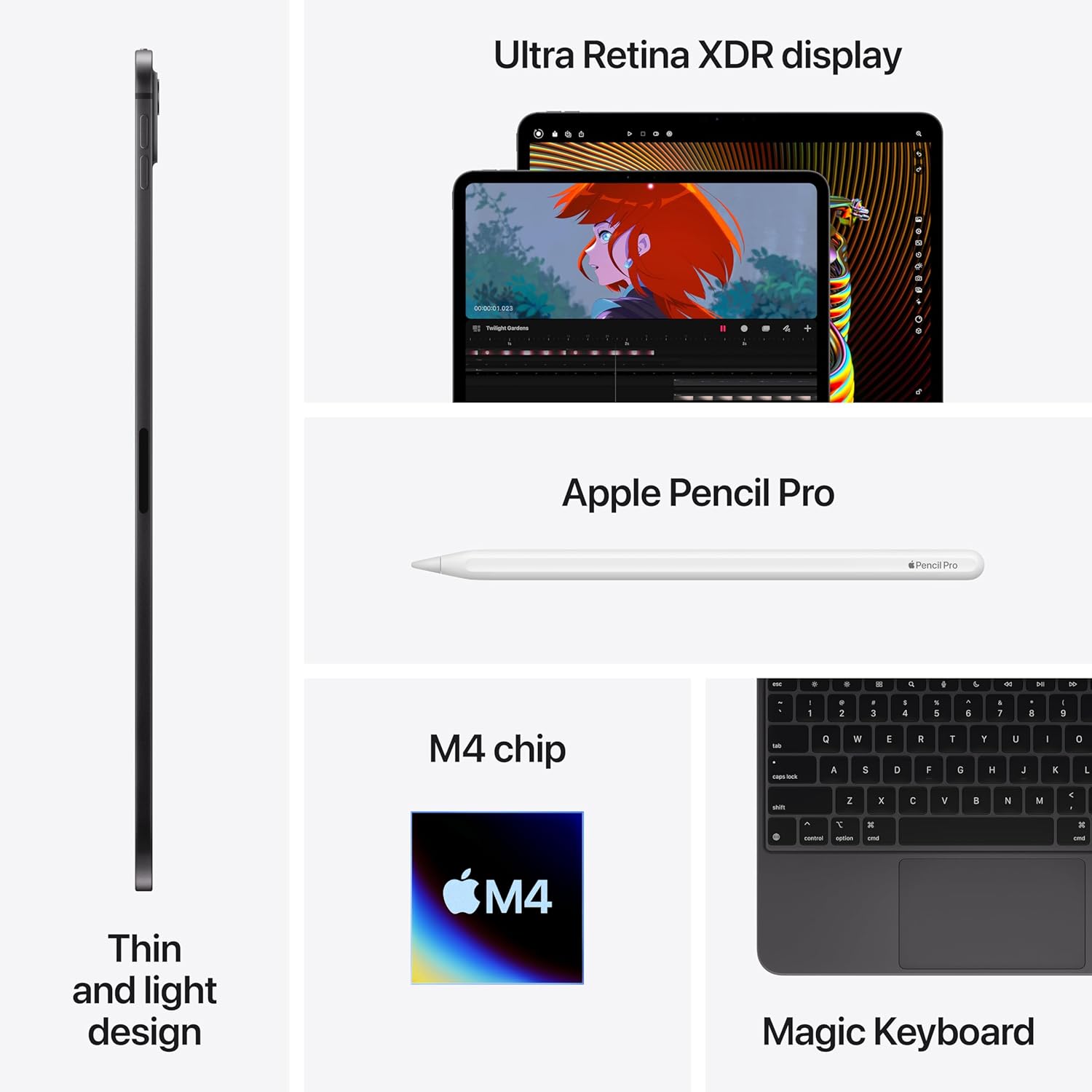 iPad Pro 11‑inch (2024) Nano‑Texture – M4 10‑Core CPU/GPU • Cellular 5G – 16GB RAM 1TB SSD • AppleCare+ 10/26