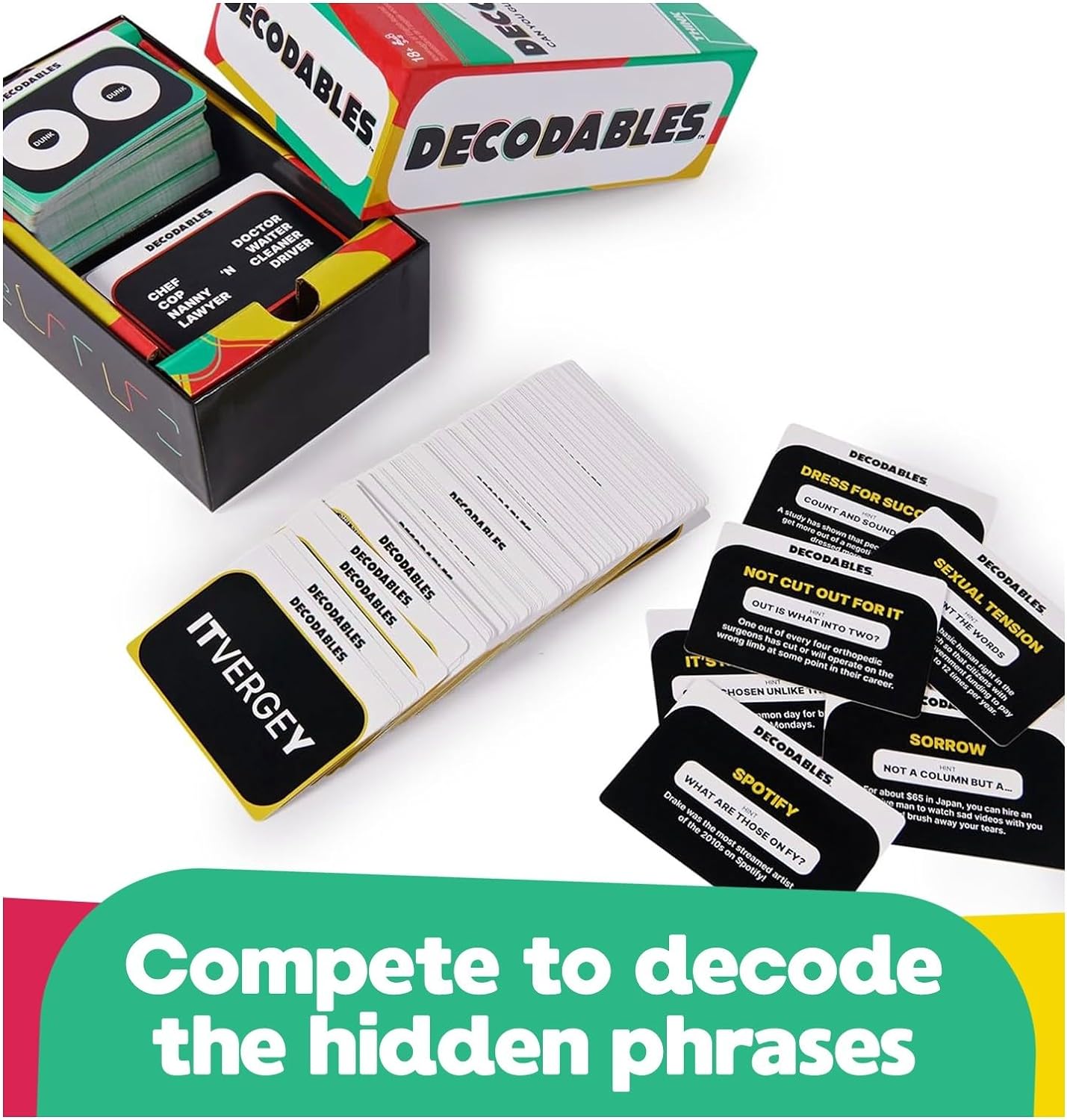 Decodables - Can You Guess The Hidden Phrase - A Hysterical Adult Party Game
