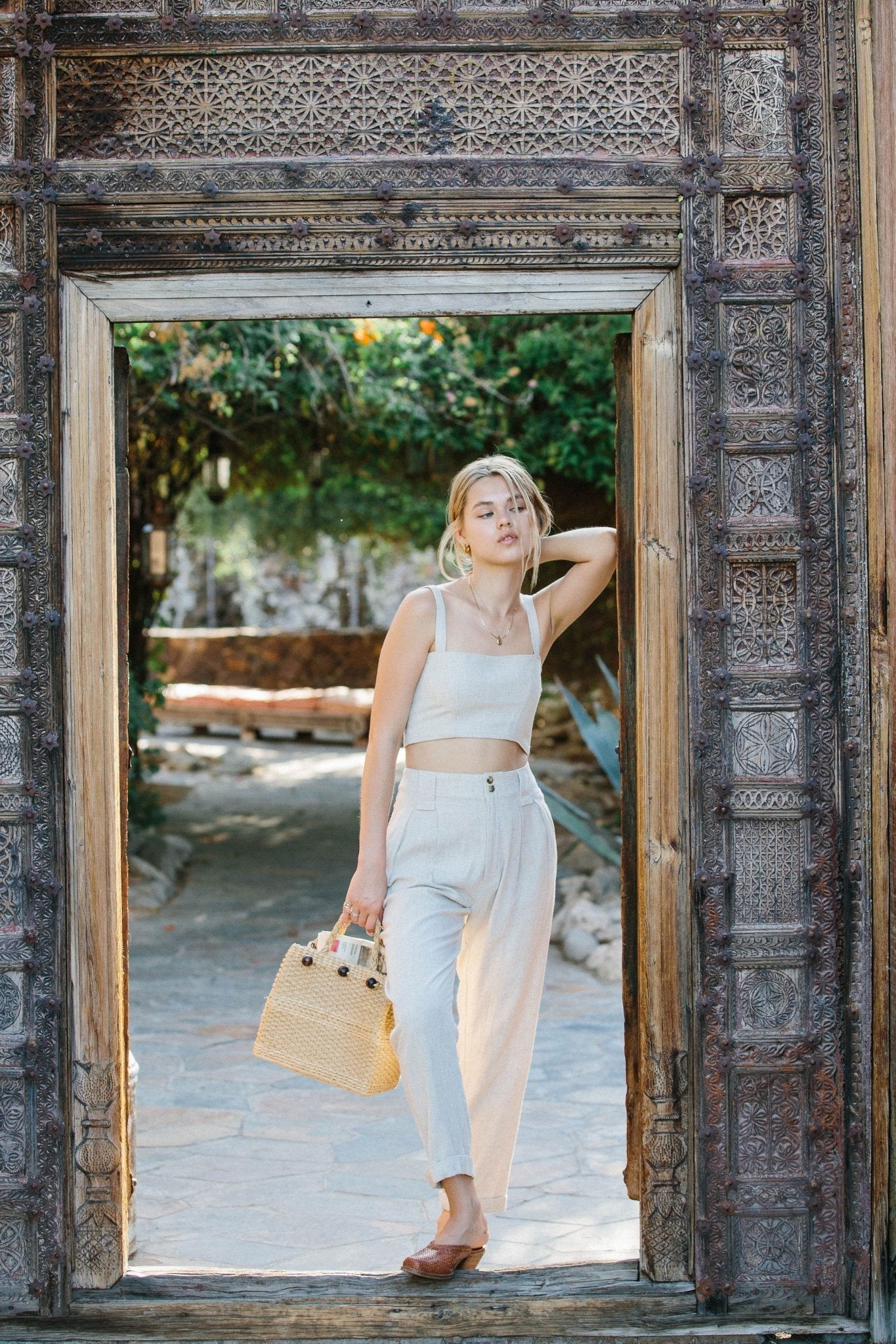 Isajah Top | Linen Oatmeal