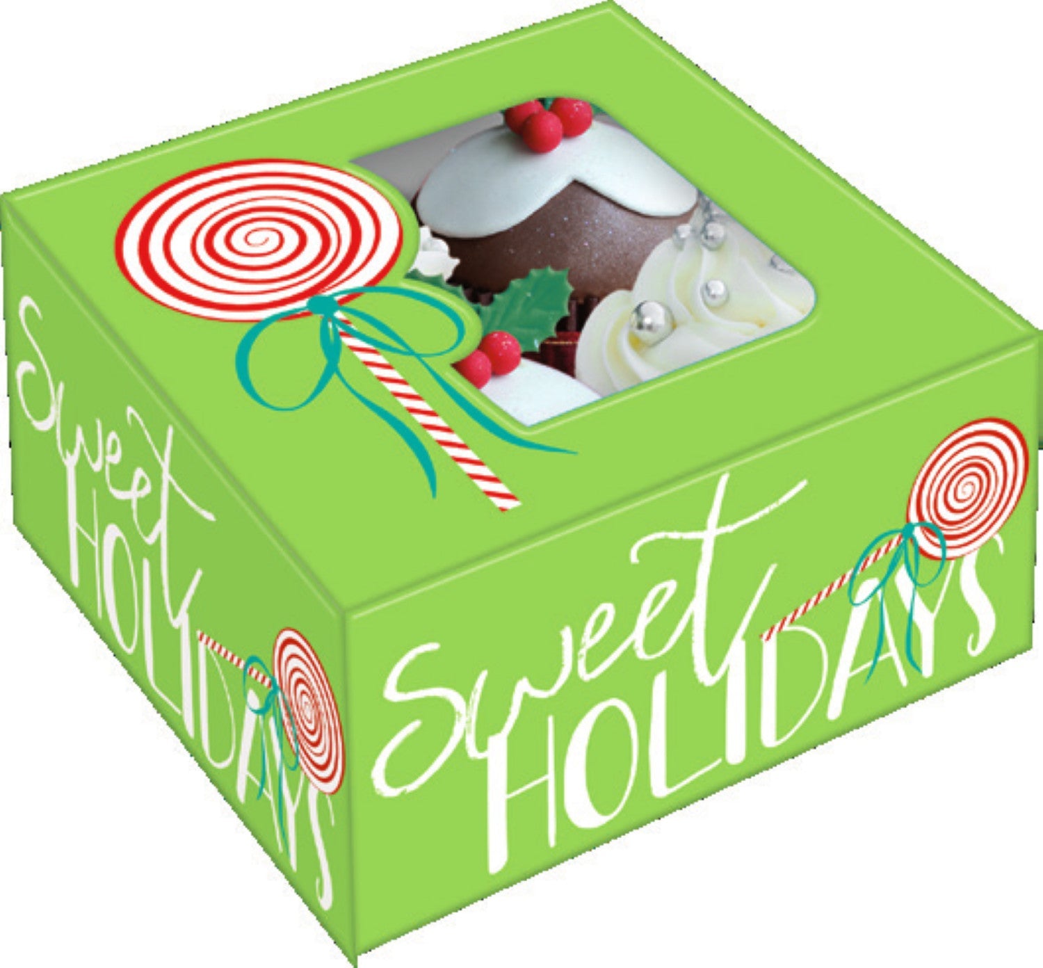 Holiday Bakery Box - Light Green