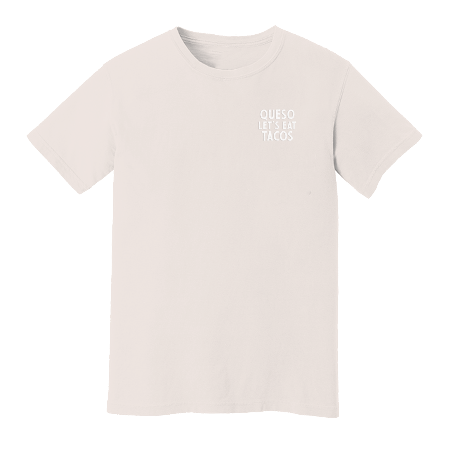 Queso Let's Eat Tacos Washed Tee