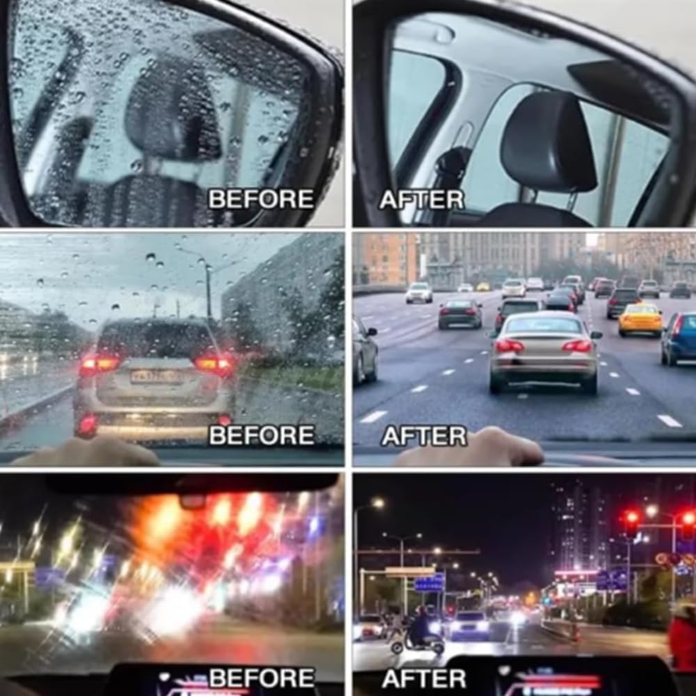 Ivyever Glass Cleaner, Ivy Ever Glass Cleaner, Whimsyard Windshield Cleaner, Oil Film Remover G1, Oil Repellent Film for Car Windows, Oil Film Cleaning Brush for Car Windows, Powerful Remover (1)