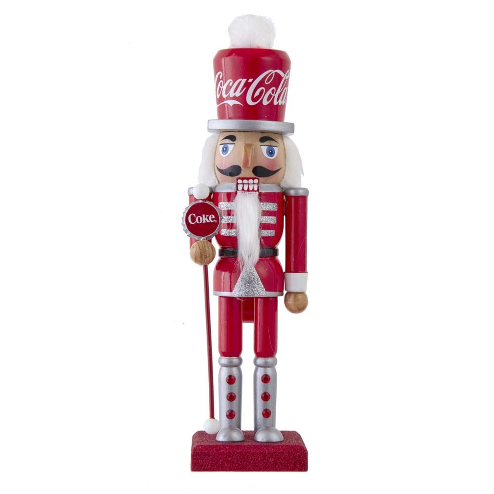 10" Wooden Coca-Cola Nutcracker