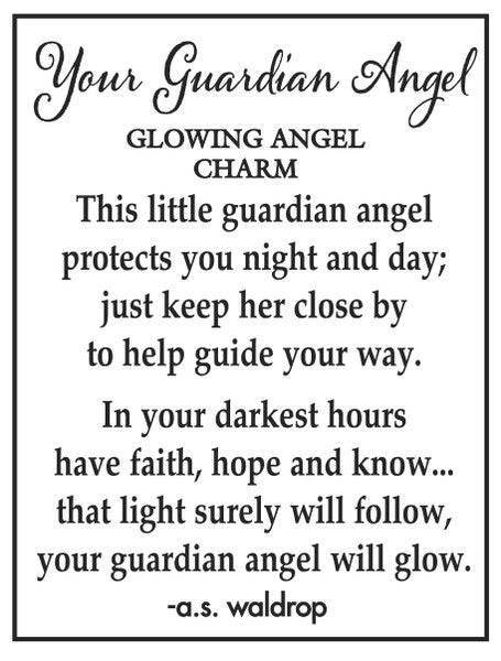 Glow in the Dark Guardian Angel Charm