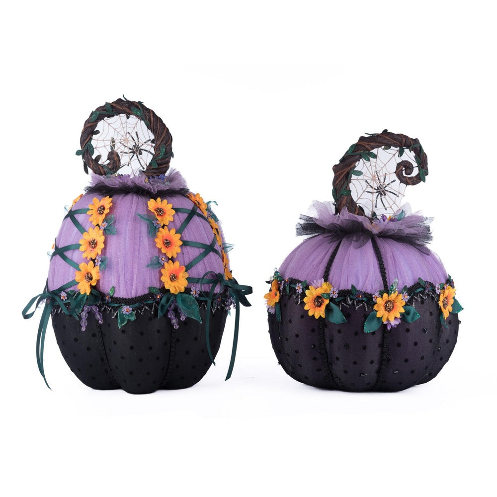 Jacks and Cats Pumpkins Set Of 2 by Katherine's Collection