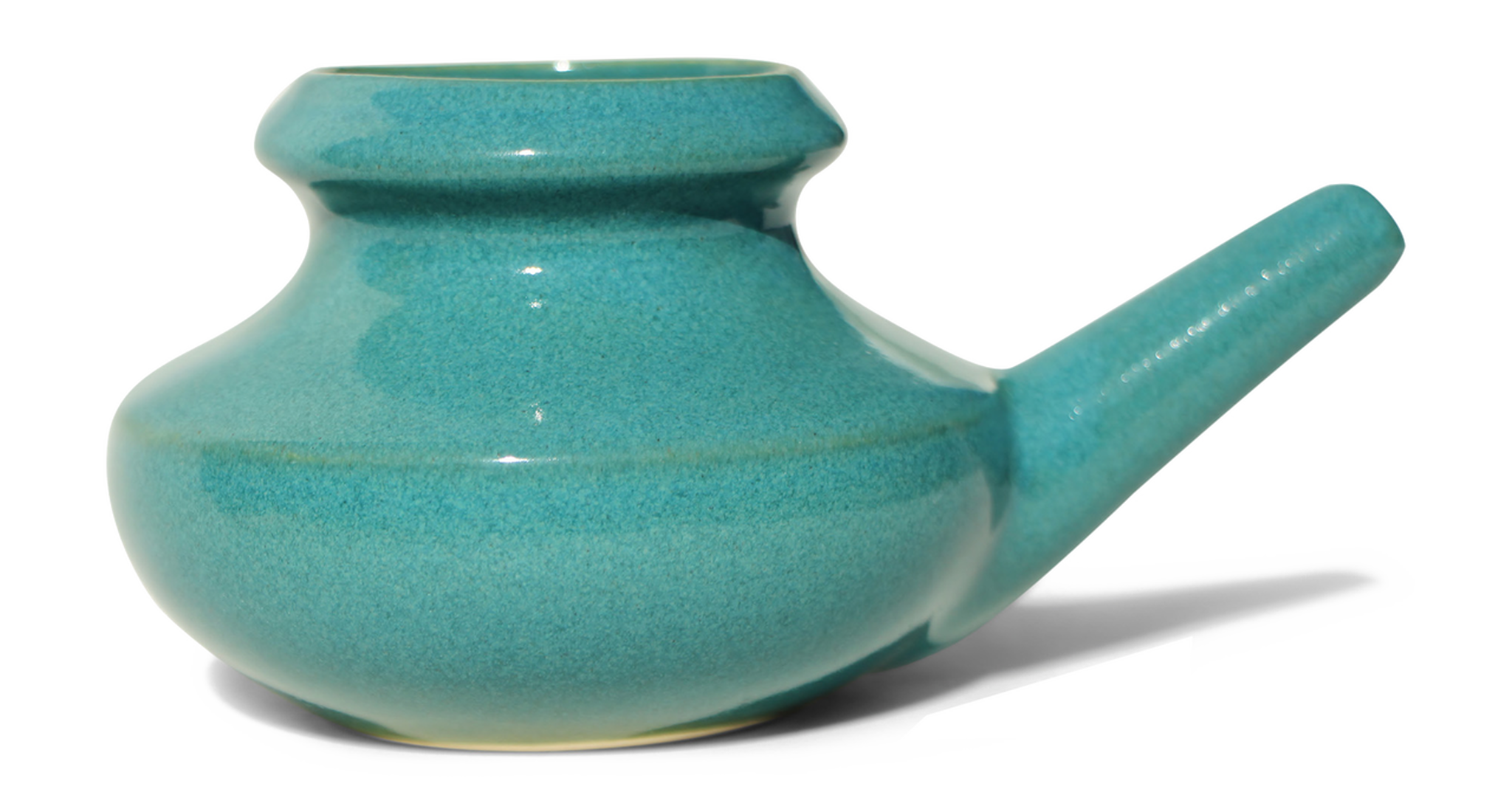 Handmade Ceramic for nasal cleansing - Netipot by OMSutra