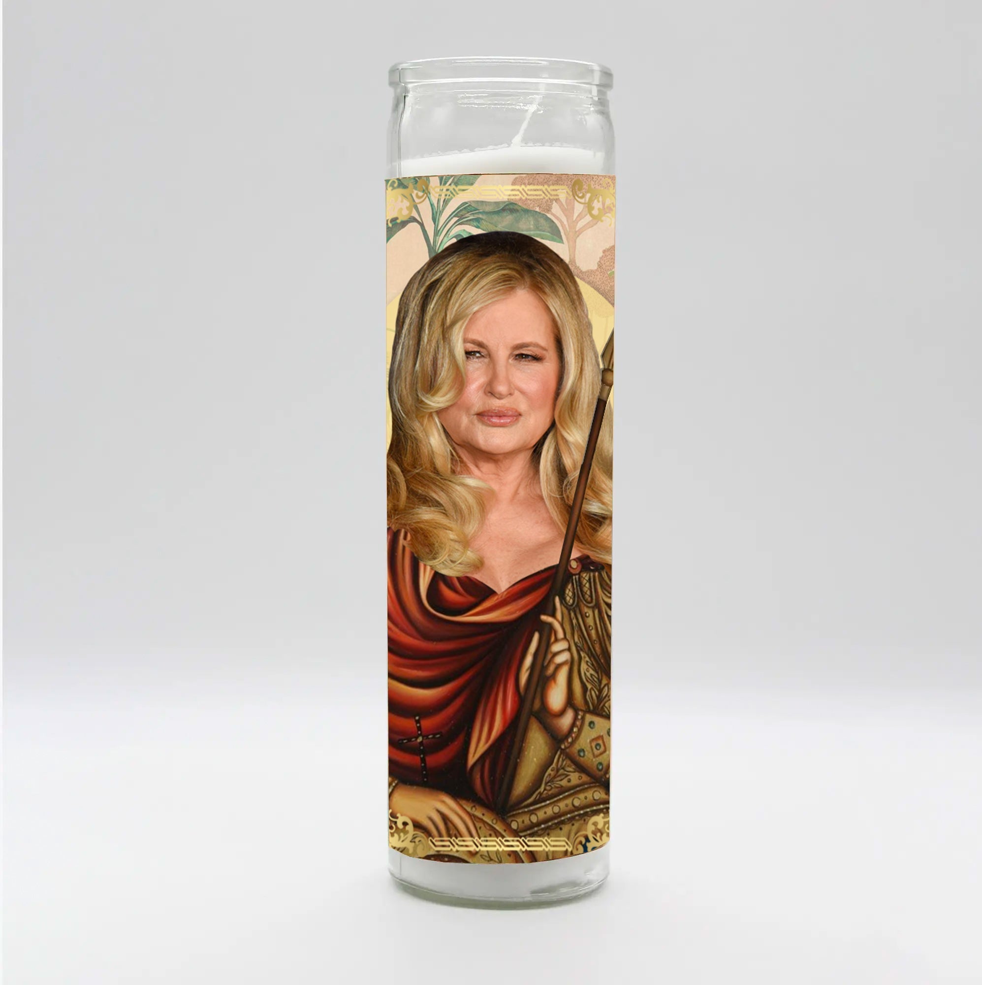 Saint Queen of White Lotus Candle by BOBBYK