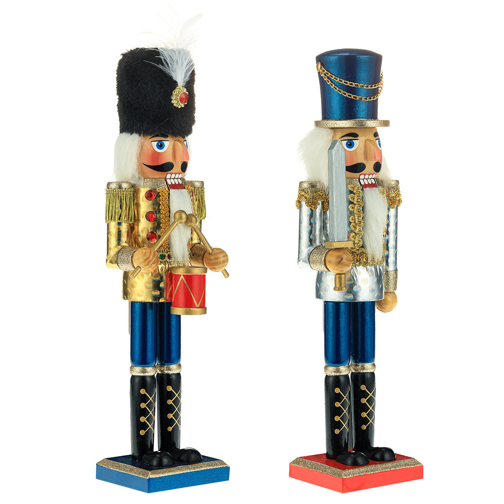 15" Gold and Silver Nutcracker - Sword