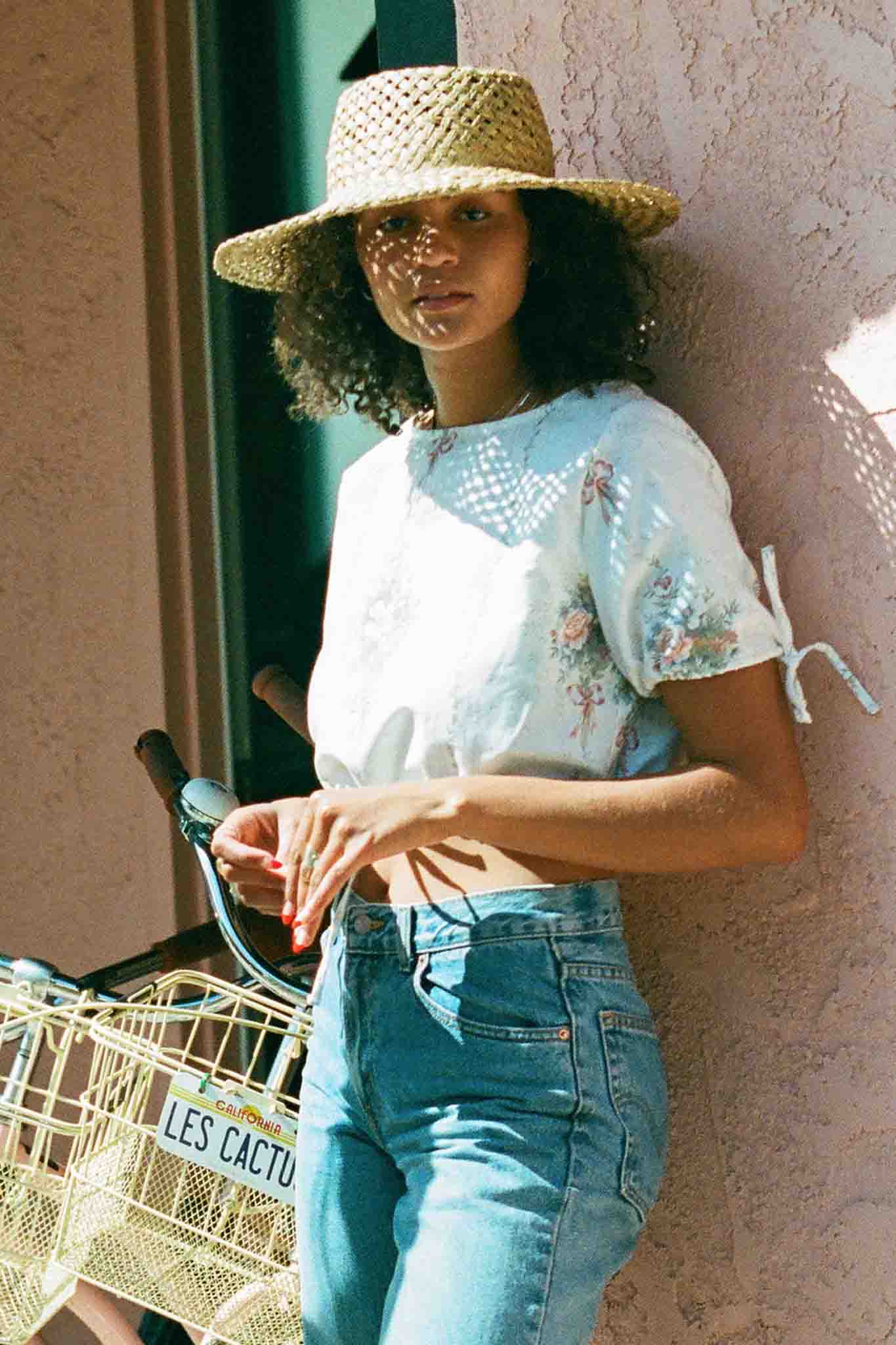 Juniper Top - Vintage Ribbon - One of a kind