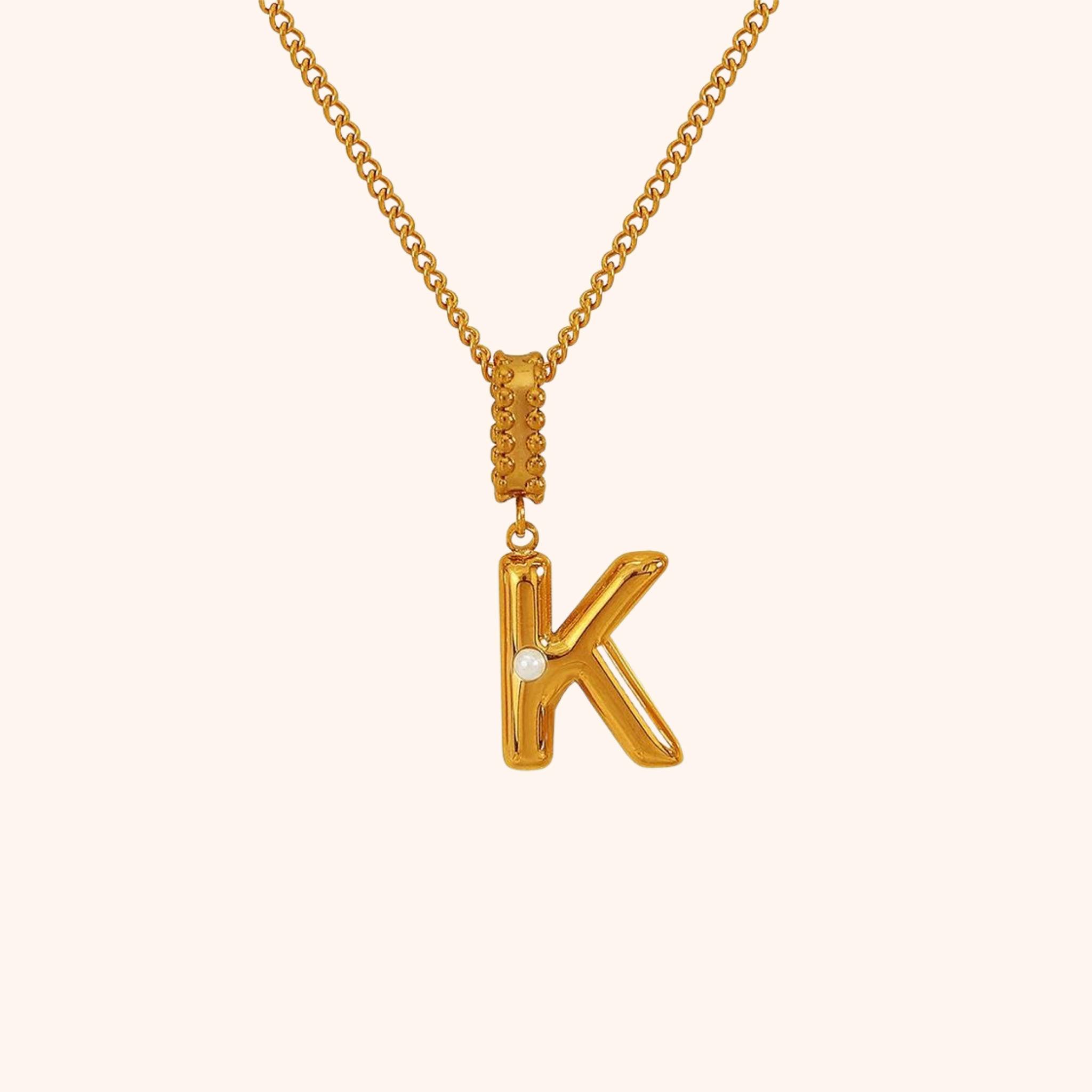 Pearl Initial Necklace