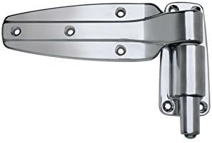 Kason 1248 Series Spring-Assisted Cam-Lift Walk-in Hinge with 1-5/8" Offset Polished Chrome NSF Approved 1248-C158