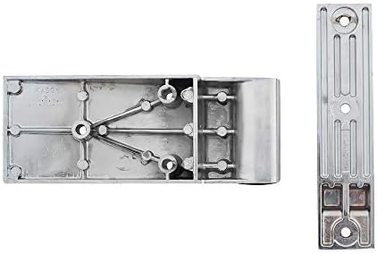 Kason 1256-000004 Hinge, Textured Brush Chrome