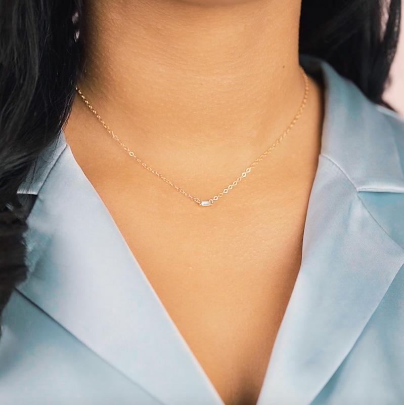 Baguette Necklace