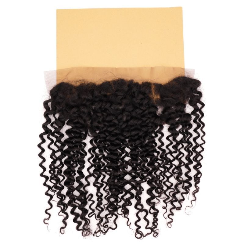 Kinky Curly 13x4 Transparent Lace Human Hair Frontal