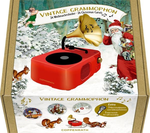 Retro Recordable Gramophone Musical Advent Calendar