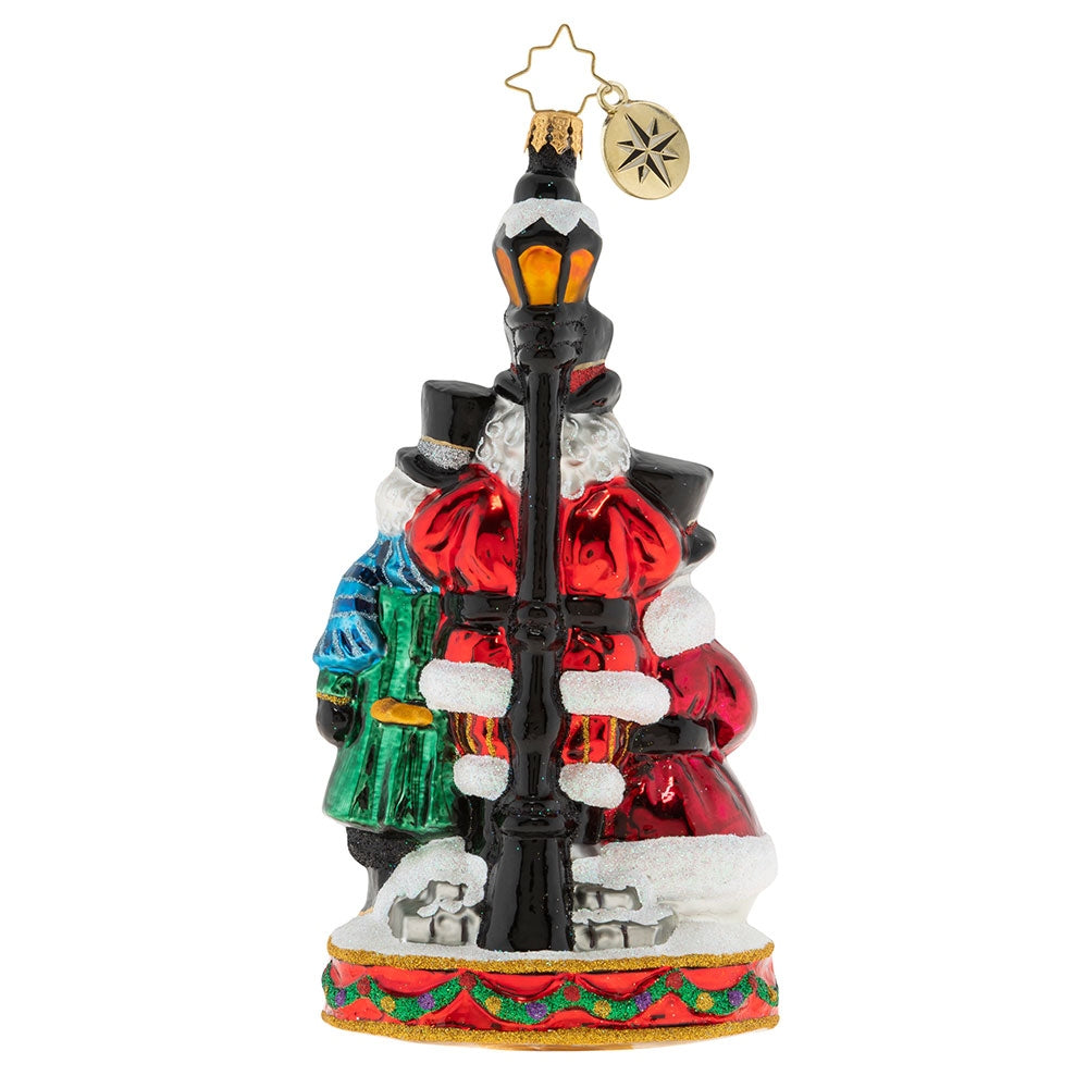 Trio of Carolers! Glass Ornament