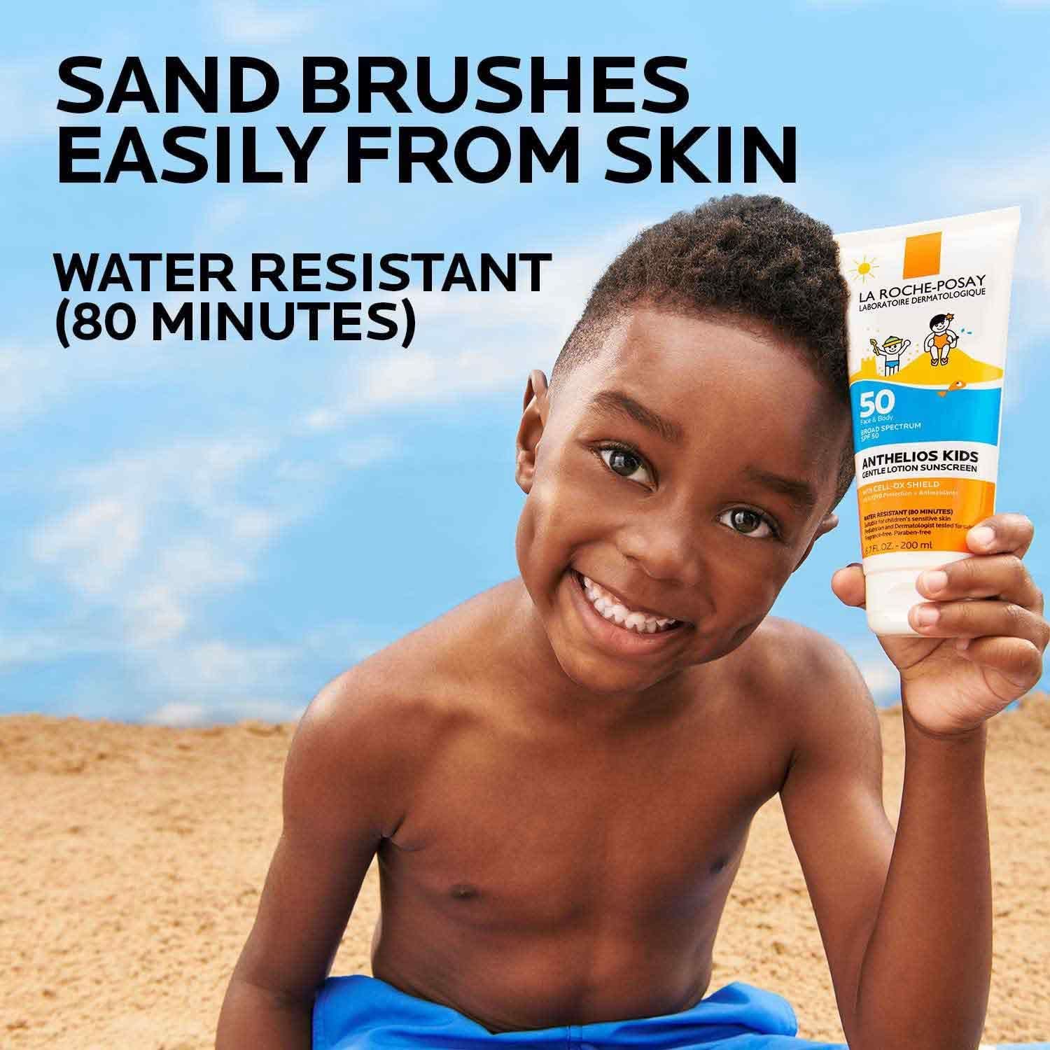 La Roche-Posay Anthelios Kids Gentle Lotion Sunscreen SPF 50, Broad Spectrum SPF + Antioxidants, Sunscreen For Kids, Octinoxate & Oxybenzone-Free, Pediatrician Tested, Non Comedogenic, Oil Free