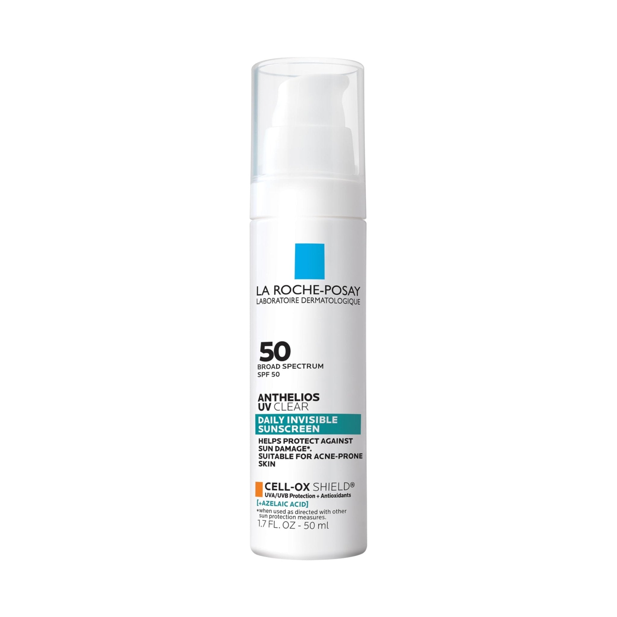 La Roche Posay Anthelios UV Sunscreen SPF 50, Daily Sunscreen for Face in 3 Formulas, UV Tone with Niacinamide, UV Hydra with Hyaluronic Acid, UV Clear with Azelaic Acid, Broad Spectrum Invisible SPF