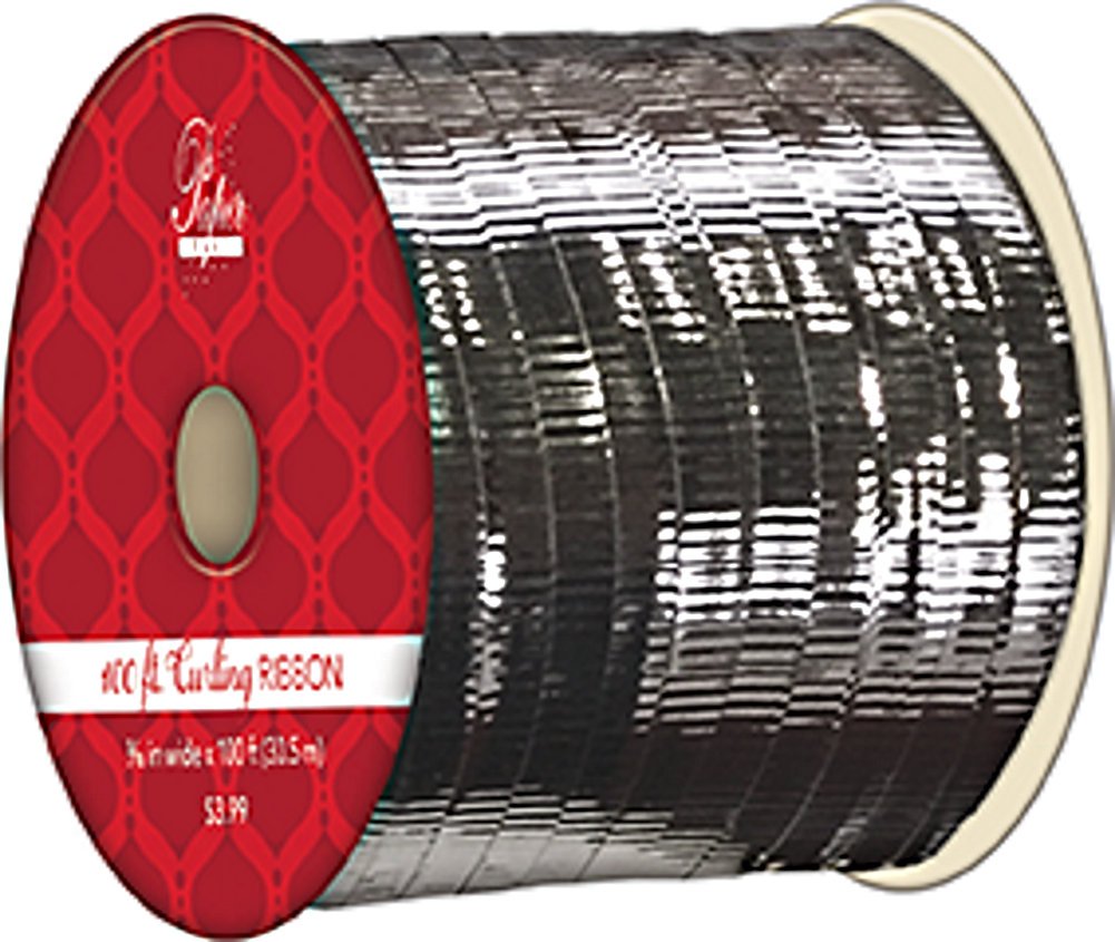 Metallic Style Curling Ribbon -3/16 inch X 100 Feet - Shiny Red