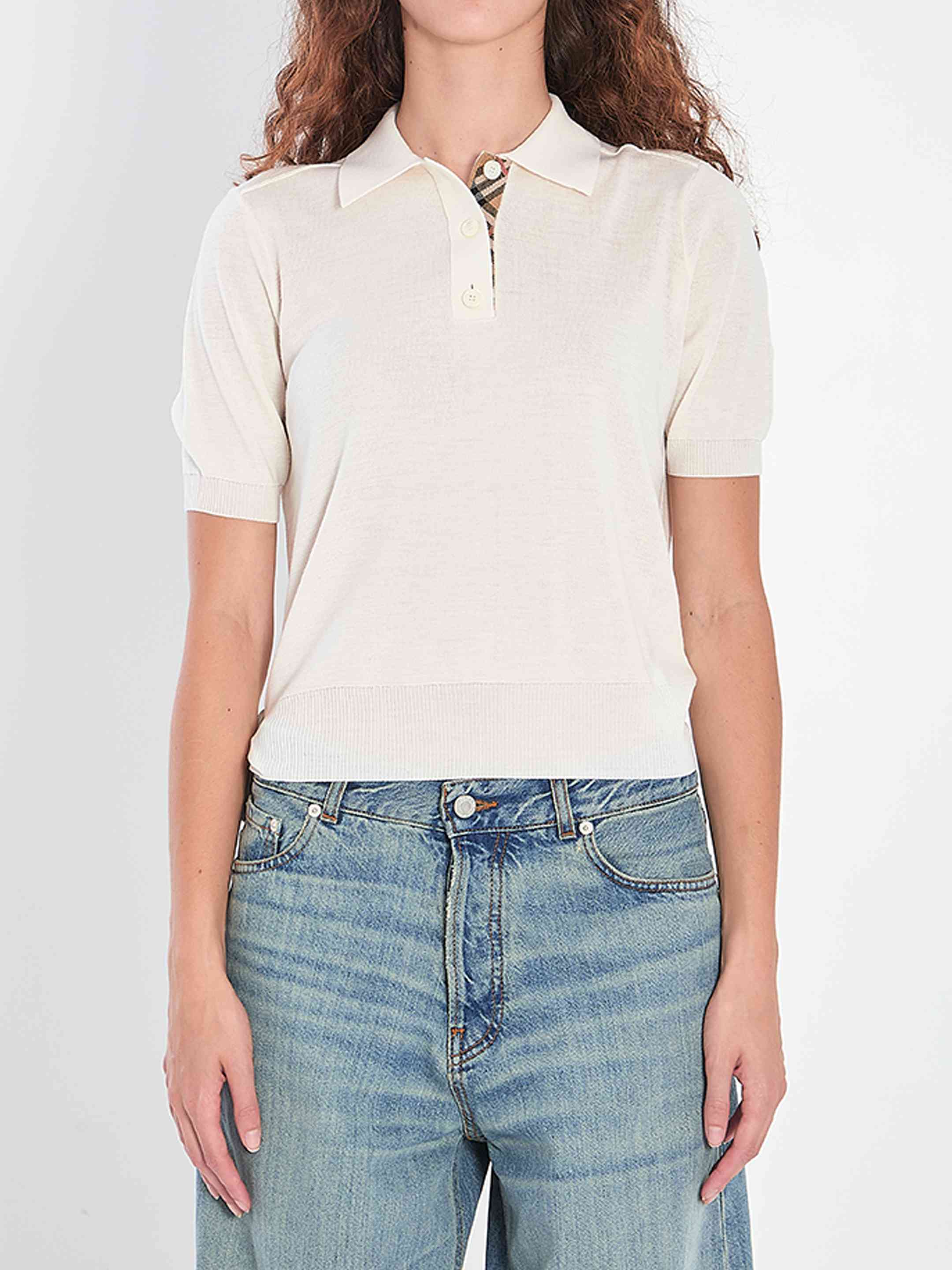 Burberry Women Wool Polo Shirt