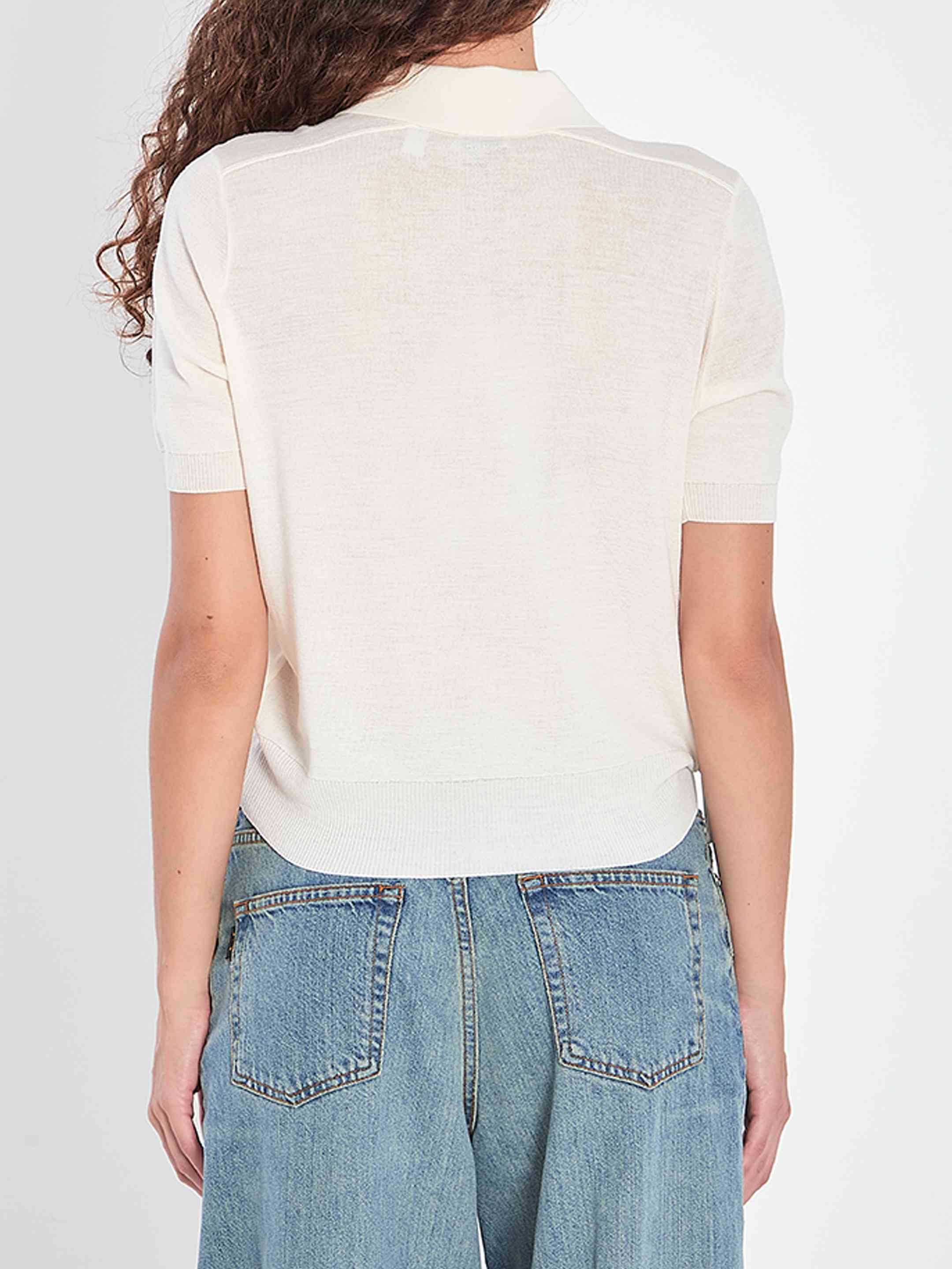 Burberry Women Wool Polo Shirt