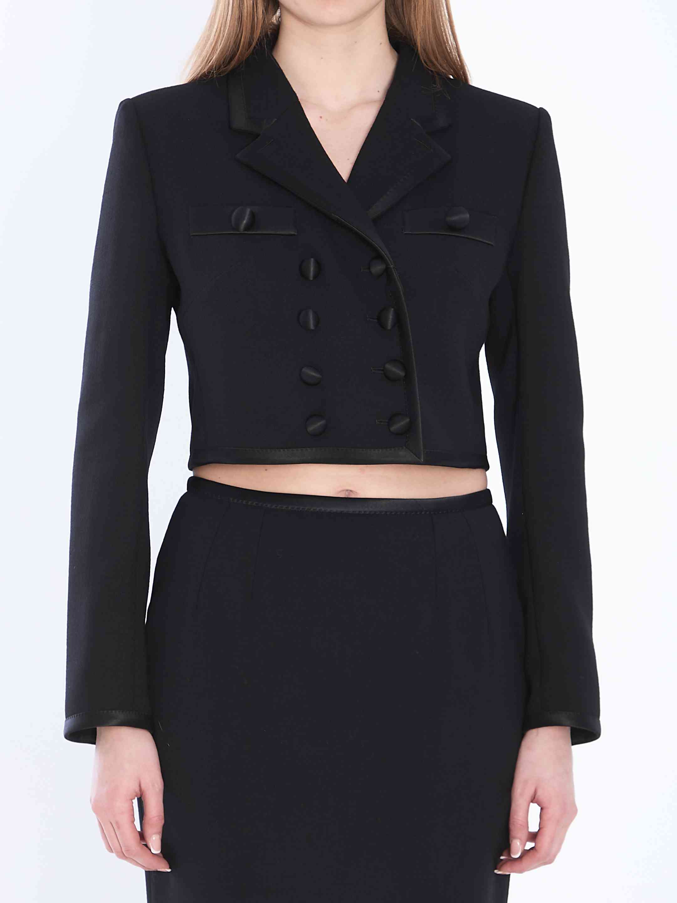 Dolce&Gabbana Women Cropped Double-Breasted Jacket