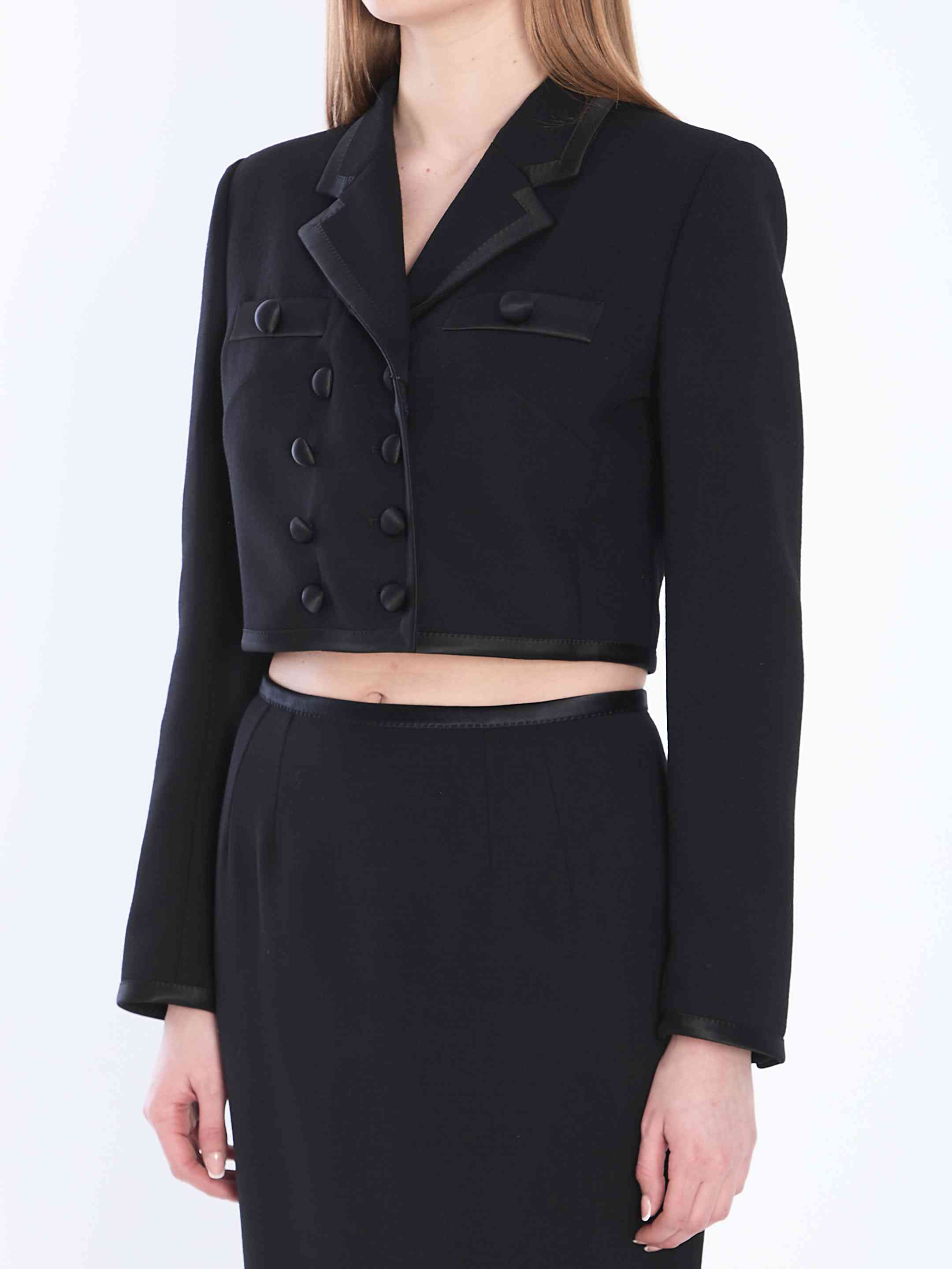 Dolce&Gabbana Women Cropped Double-Breasted Jacket