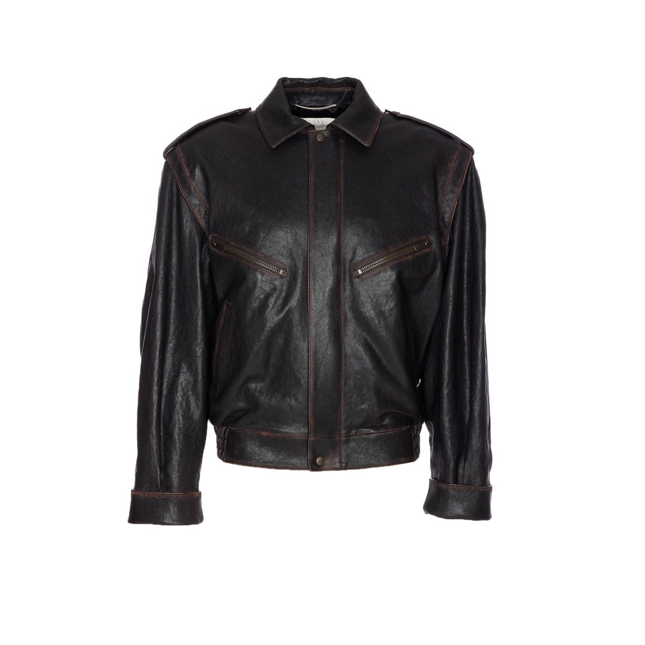 Saint Laurent Men Leather Jacket