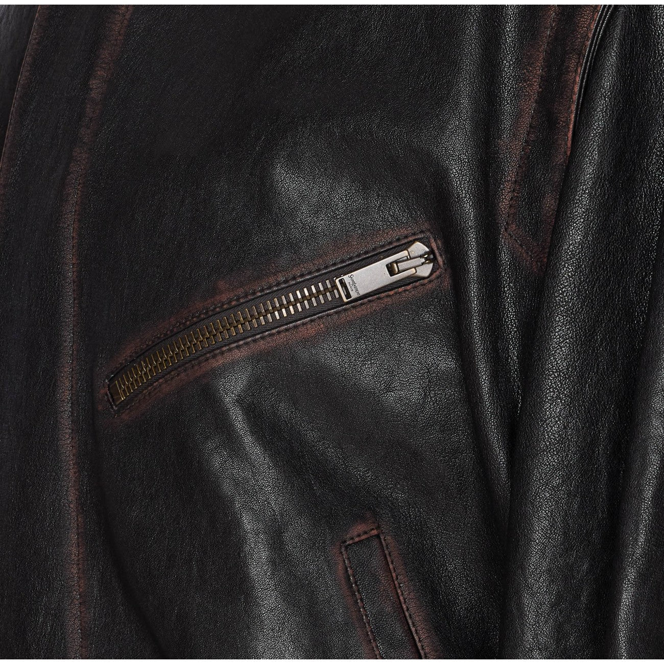 Saint Laurent Men Leather Jacket