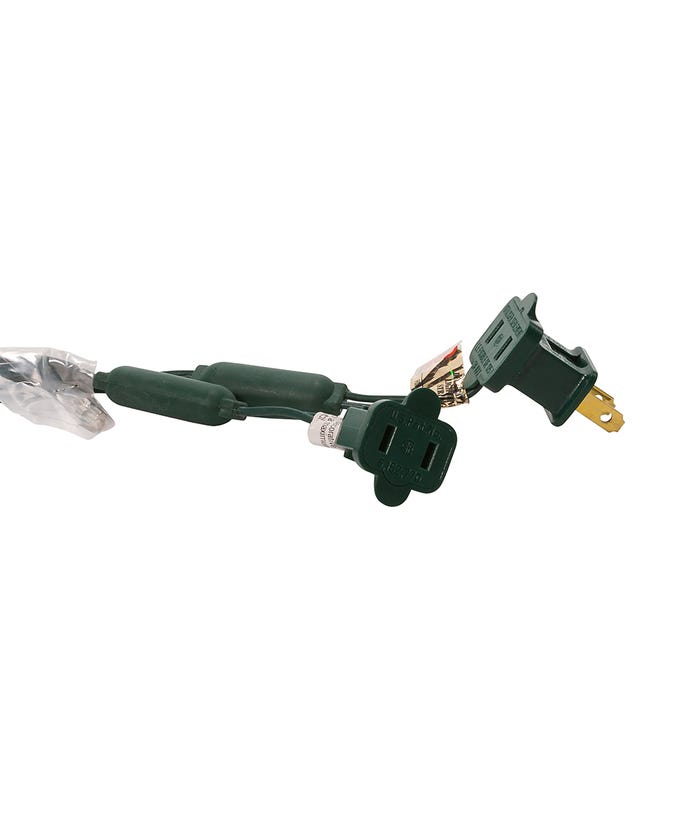 50-Light 5mm Red LED Green Wire Light Set