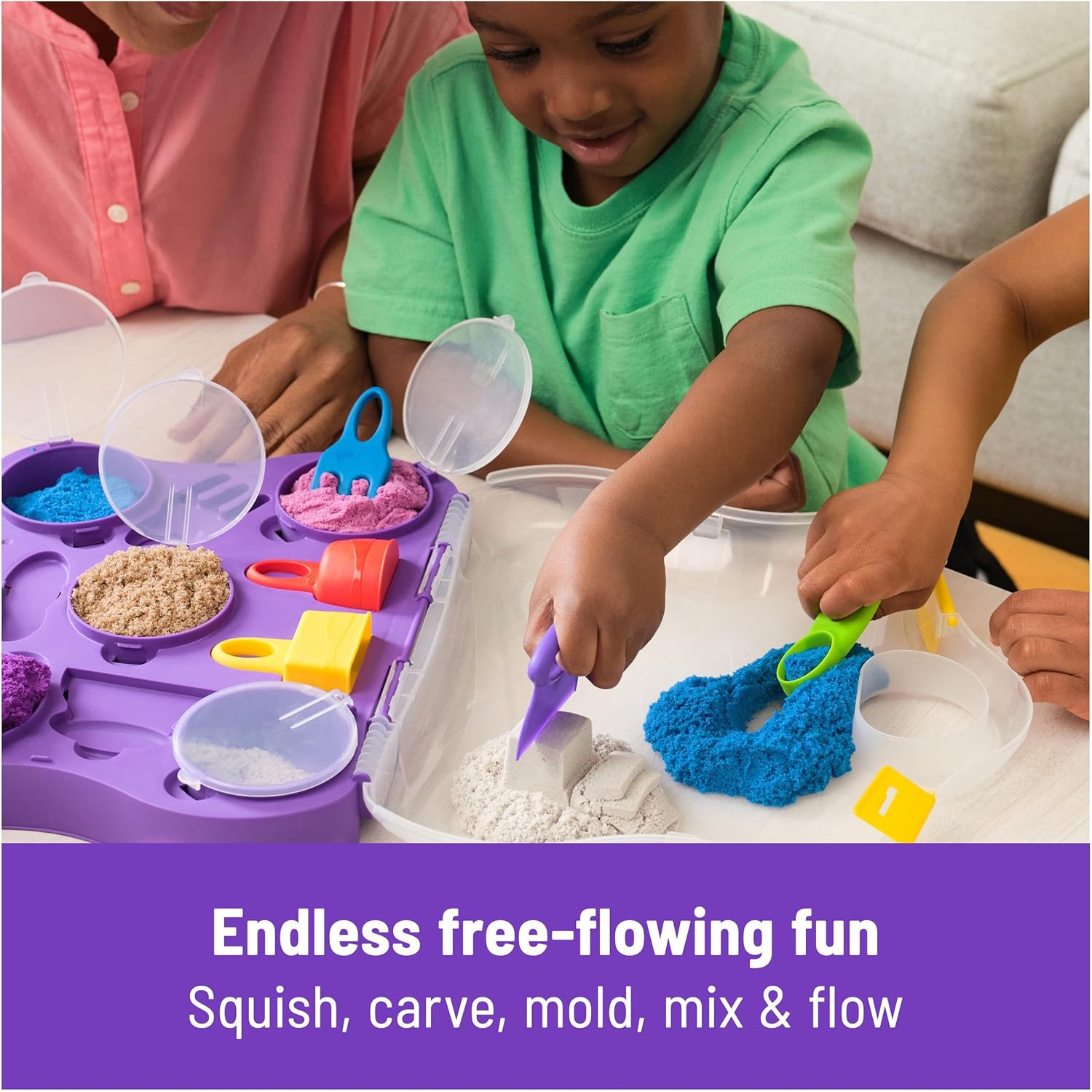 Kinetic Sand Variety Case with 2 Pounds of Play Sand