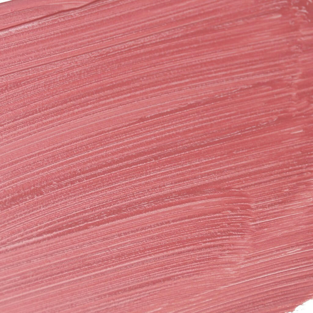 Close-up swatch of Lip Fondant Liquid Lipstick in a soft nude-pink shade.
