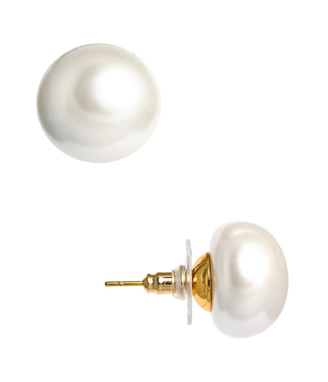16mm Barrett Pearl Studs - Meeghan Mullin x Lisi Lerch Collection