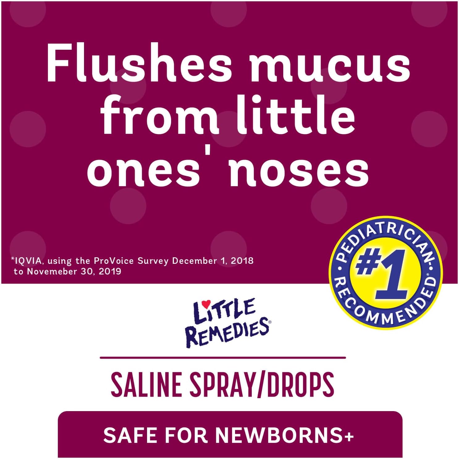 Little Remedies, Saline Nasal Spray and Saline Drops for Baby and Newborn, 0.5 Fl Oz, 3 Pack