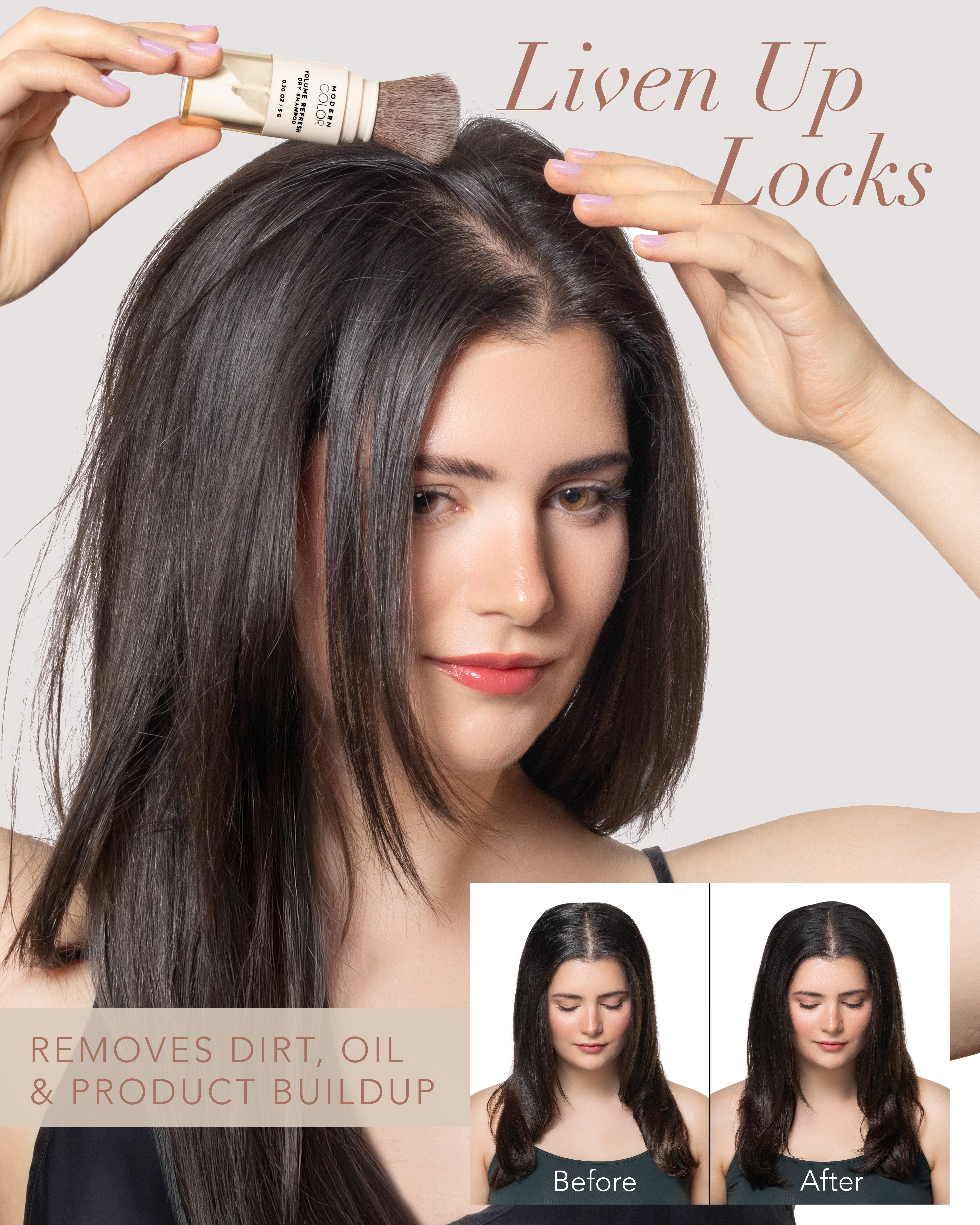 Volume Refresh Dry Shampoo Powder Brush