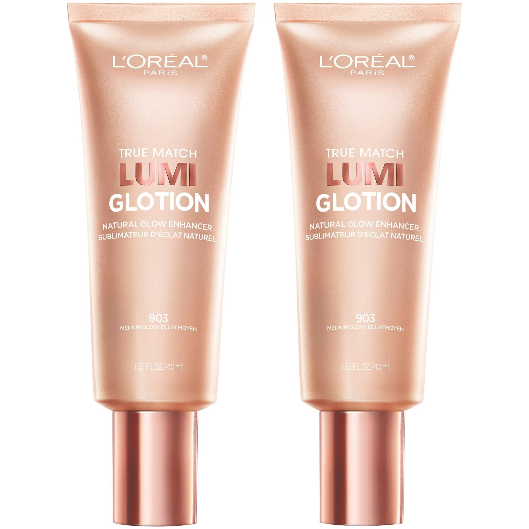 L'Oreal Paris Makeup True Match Lumi Glotion, Natural Glow Enhancer, Illuminator Highlighter, Bronzing Drops For a Sun-Kissed Glow, 902 Light