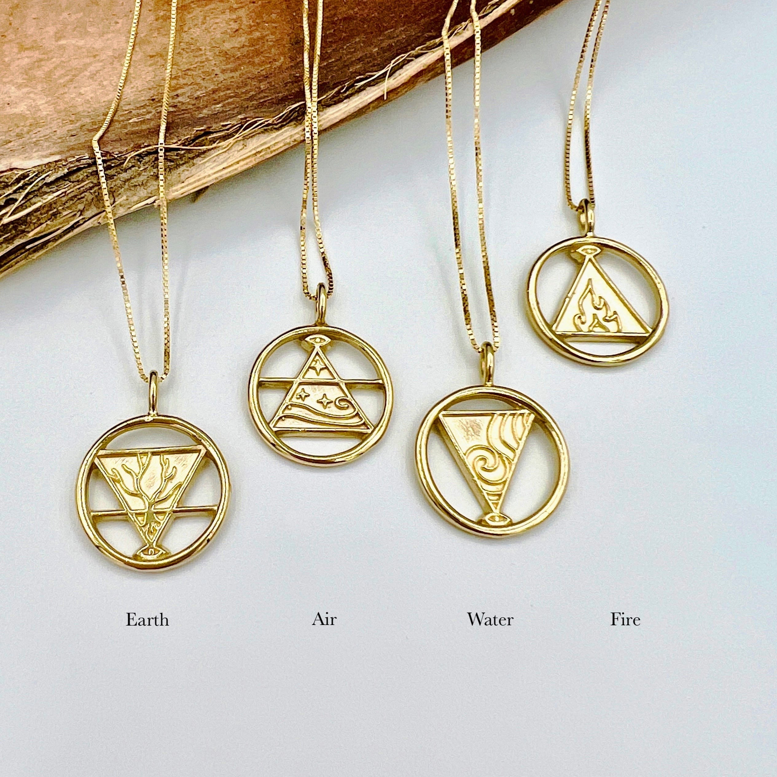 Silver Elements Charms