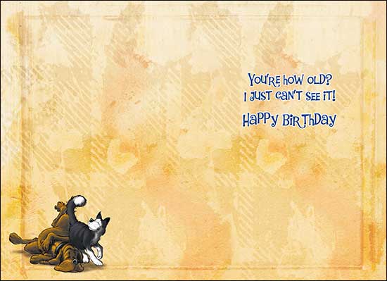 Birthday Card - His Senility Prayer