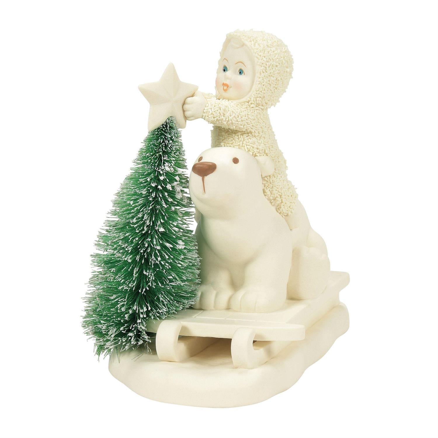 Polar Bear Lift Figurine