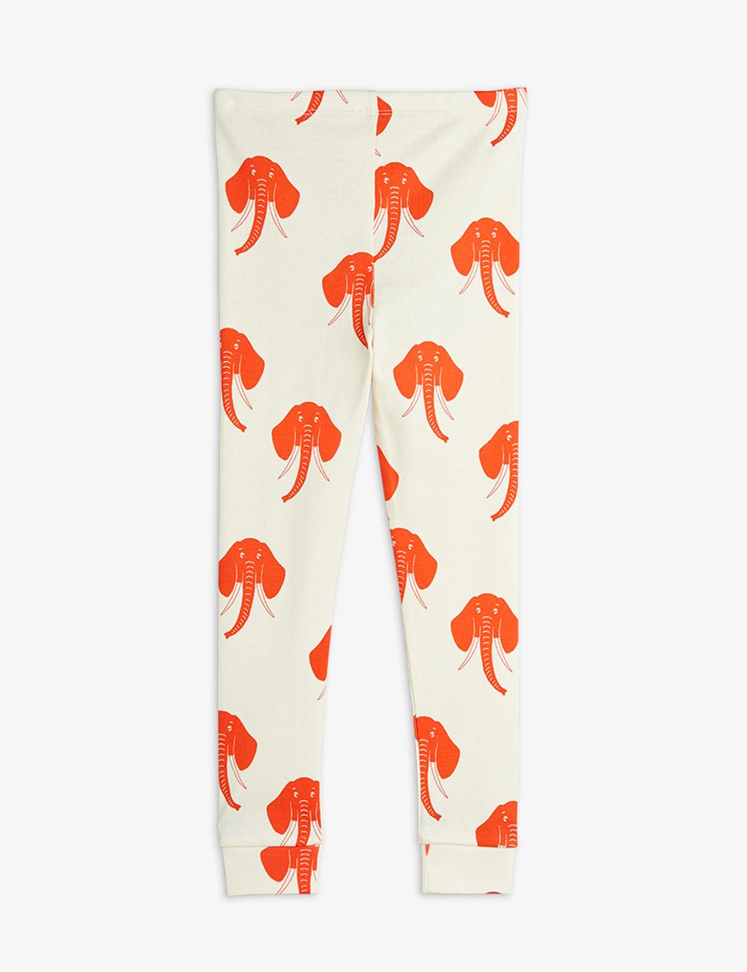 Elephants Aop Leggings - Offwhite