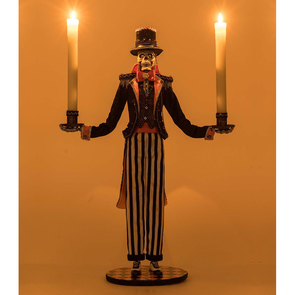 Macabre Skeleton Candelabra by Katherine's Collection