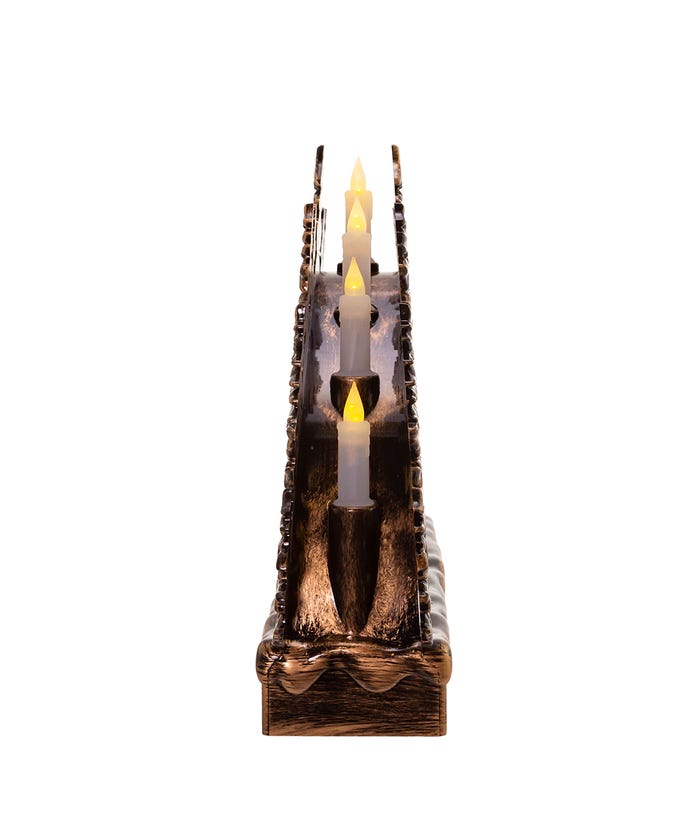 Lighted Santa and Sleigh Water Table Piece